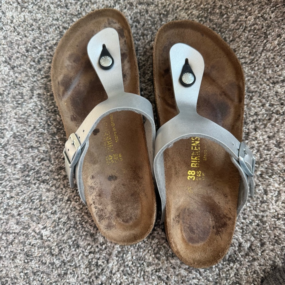 Birkenstock gizeh birko-flor sandal silver - Picture 2 of 8